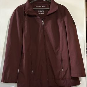 ANDREW MARC COAT, XXL, MAROON, WATER REPELLENT 4 WAY STRETCH